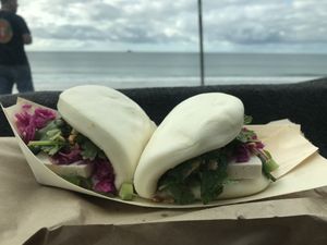 The old style tofu we LOVE at Foxy Luus in Byron Bay