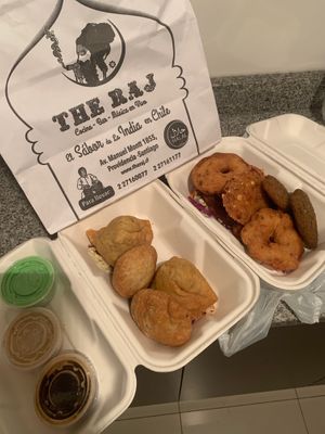 Vegetarian Mixed Started - 12,990
(Said it was all vegan)  at The Raj in Santiago