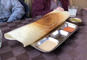 Dosa at The Raj in Santiago