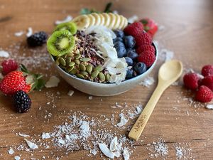 Açaí bowl at Savory Acai House & Healthy Food in Valencia