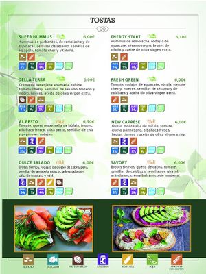 Menu at Savory Acai House & Healthy Food in Valencia