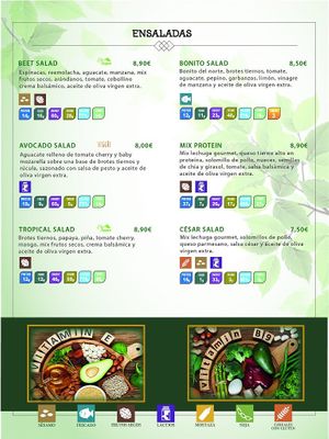 Menu at Savory Acai House & Healthy Food in Valencia