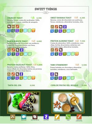 Menu at Savory Acai House & Healthy Food in Valencia