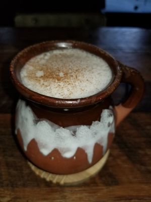 Vanilla almond cinnamon latte at  PLANT GOSSIP - powered by OrVeganic Kitchen in Coeur D Alene