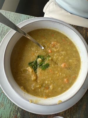 Crockpot Split Pea soup  at  PLANT GOSSIP - powered by OrVeganic Kitchen in Coeur D Alene