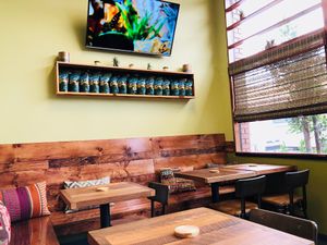 Part of the interior / Very clean and neat. at  PLANT GOSSIP - powered by OrVeganic Kitchen in Coeur D Alene