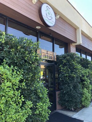 The entrance is not on main road..on side of building  at  PLANT GOSSIP - powered by OrVeganic Kitchen in Coeur D Alene