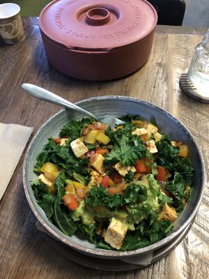 The Tex mex tofu scramble at  PLANT GOSSIP - powered by OrVeganic Kitchen in Coeur D Alene