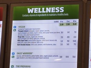 Vegan right on the menu at Smoothie King in Naples