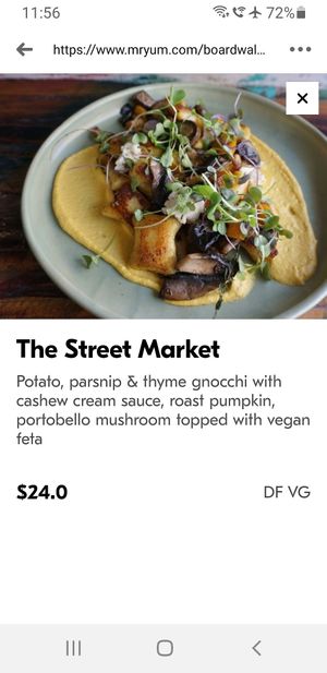 New gnocchi at Whitby in Bendigo