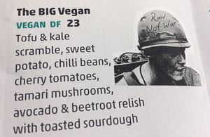 Vegan brekkie at Whitby in Bendigo