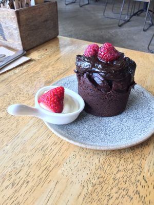 Vegan but watch out the cream isn’t I’m glad I asked  at Whitby in Bendigo