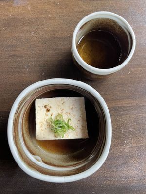 Tofu hot pot  at Okutan Kiyomizu in Kyoto