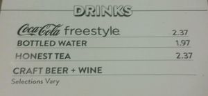 menu at BurgerFi in Fort Wayne