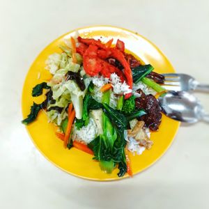Delicious vegan food! at Guan Yin Vegetarian - North Bridge Rd in Central Singapore