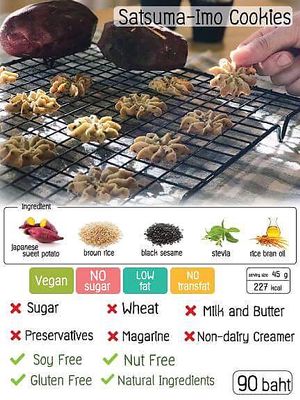 Satsuma-Imo Cookies at Meloliz - Patio Pattanakarn in Bangkok