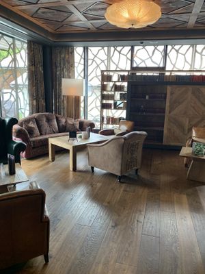 Lounge area for afternoon snacks at Twist - Hotel Valsana in Arosa