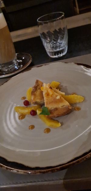 Veganer Cheesecake at Twist - Hotel Valsana in Arosa