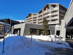 Hotel facade at Twist - Hotel Valsana in Arosa