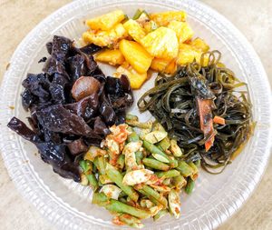 4 yummy dishes without rice RM9 only at JB Vegetarian - Jalan Trus in Johor Bahru