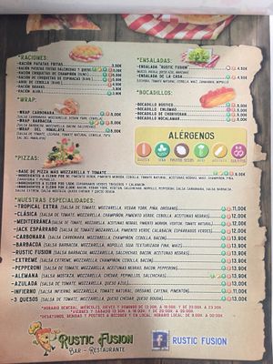 Carta at Rustic Fusion in Madrid