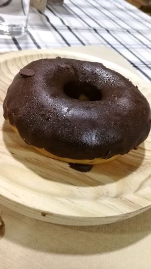 chocolate donut at Rustic Fusion in Madrid