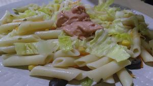 Ensalada de pasta  at Rustic Fusion in Madrid
