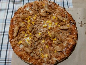 Pizza barbacoa. Buenísima   at Rustic Fusion in Madrid