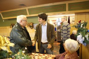 Justin Trudeau at Gloria's Restaurant 2015 at Gloria's Restaurant in Sudbury