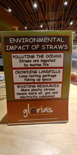 Skip the STRAW Challenge. at Gloria's Restaurant in Sudbury