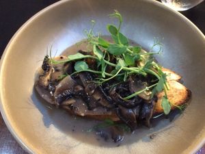 Funghi starter - the highlight of our evening  at La Dolce Vita in Dumfries