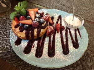 Vegan/gluten free pancake 😍❤️ at Frutaria in Lisbon