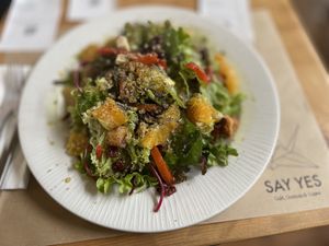 One of the best salads I’ve ever had!  at Say Yes in Ioannina