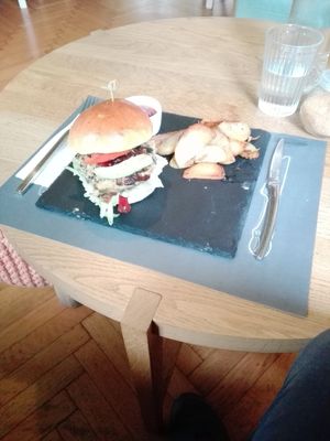 Vegan burger  at Say Yes in Ioannina