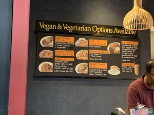 Vegan options  at Drums Cafe in Preston