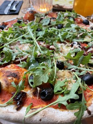 Vegan pizza Mia  at Pizza Heart Bar in Amsterdam