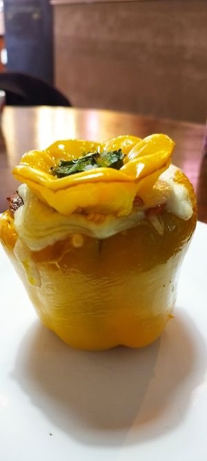 Pimentos recheados  at Rebaldaria in Aveiro