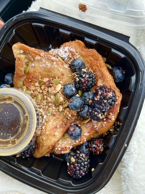 Vegan French toast (they had this on their weekend brunch menu!)  at Local Foods - Upper Kirby in Houston