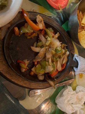 Veggie fajitas  at La Casa Lopez in Moscow