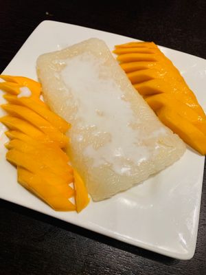 Mango sticky rice  at Lemongrass Asian Cuisine in Hemet