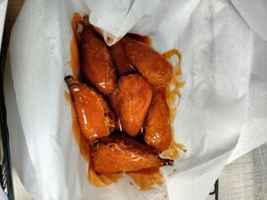 Vegan buffalo drumsticks at The Thyme Pizzeria in Winnetka