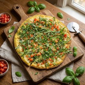 Vegan Armenia Style Pizza at The Thyme Pizzeria in Winnetka