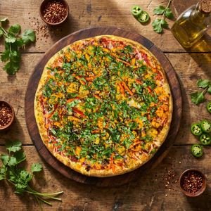 Vegan Mexican Style Gourmet Pizzas at The Thyme Pizzeria in Winnetka
