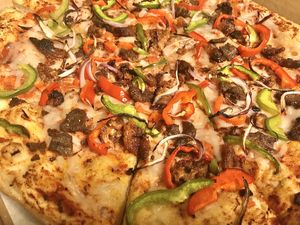 Carbie Pizza  at The Thyme Pizzeria in Winnetka