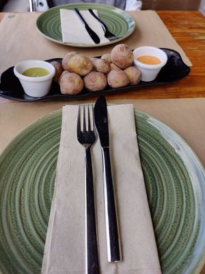 Canary potatoes at Puerta Verde in Lanzarote