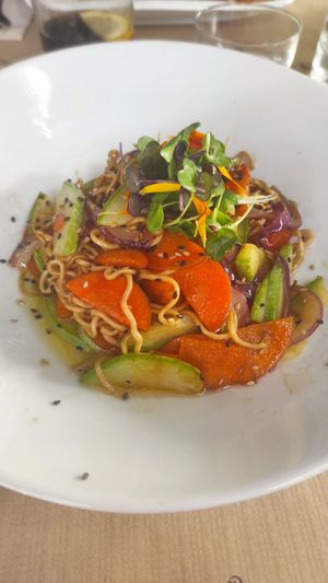 Wok of vegetables at Puerta Verde in Lanzarote