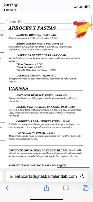 Lasagna vegana  at Puerta Verde in Lanzarote