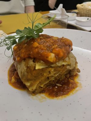 Vegan lasagnaa  at Puerta Verde in Lanzarote
