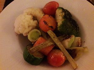 Mixed grilled vegetables  at Puerta Verde in Lanzarote