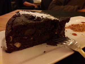 Cashew - cacao - cake 
delicious at Puerta Verde in Lanzarote